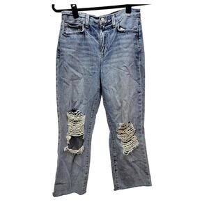 L'agence  Adele Slim High Rise Cropped Stovepipe Jeans 25